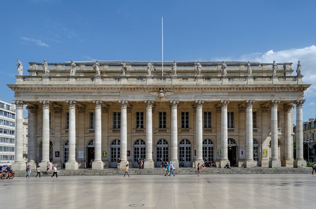 Fachada de la ópera de Burdeos Francia