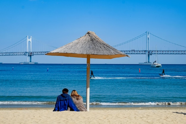 Fachada de la playa de Haeundae en BusanCorea