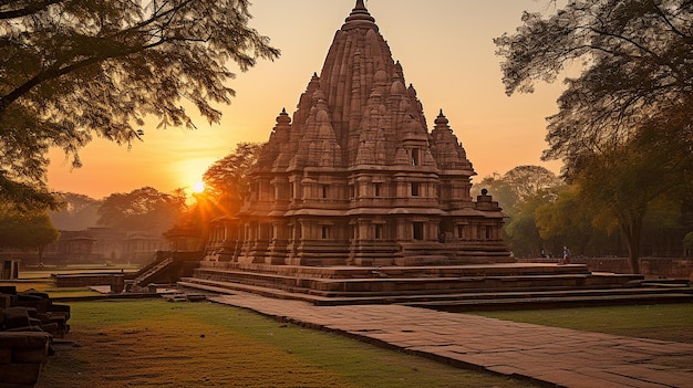 Foto la fachada del templo de somnath en gujarat