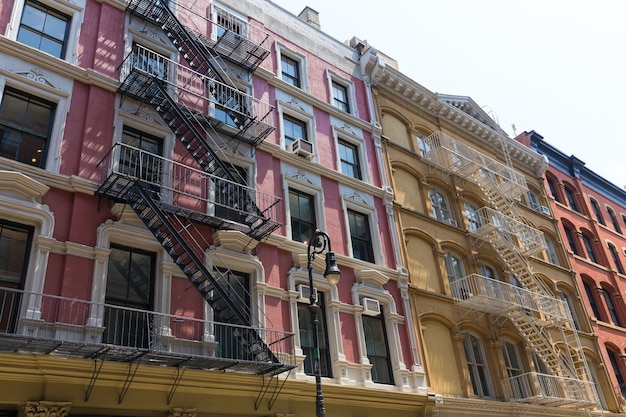 Fachadas do edifício de Soho em Manhattan New York City