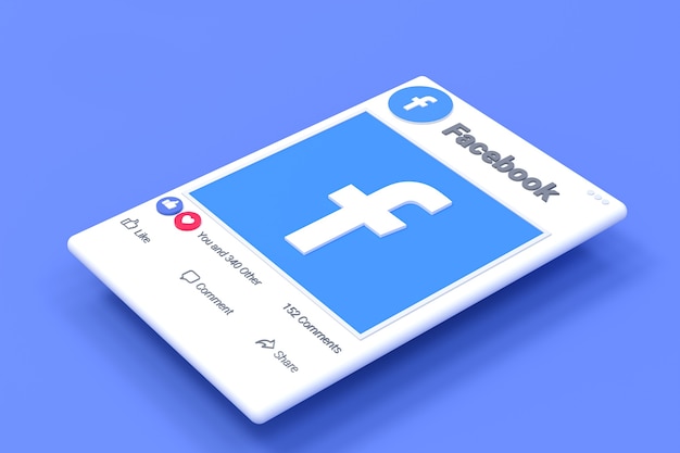 Fackbook Post Screen Design und Facebook Reaktionen