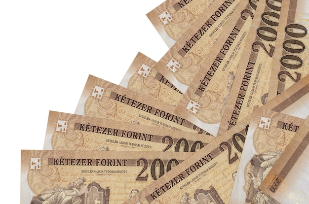 Facturas de forint húngaro se encuentra en orden diferente aislado