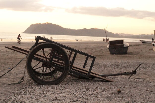 Foto fahrrad am strand