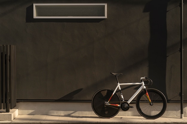 Foto fahrrad draußen in der straße