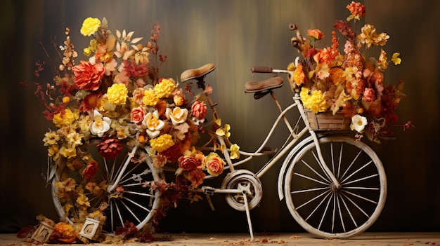 Fahrrad mit Blumen