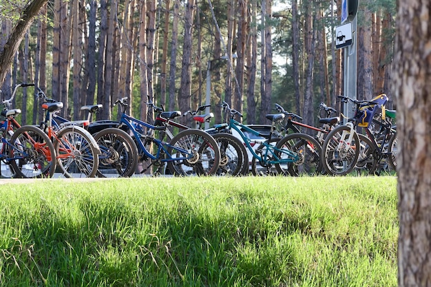 Fahrradabstellplatz im Familienerholungspark