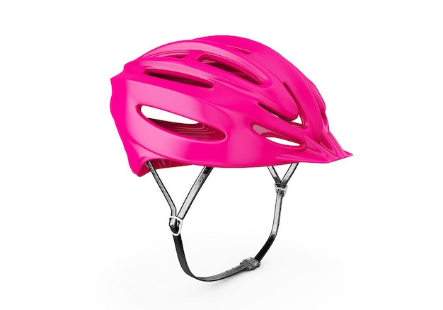 Fahrradhelm isoliert. 3D-Rendering