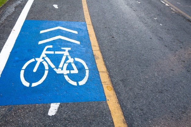 Fahrradlinsensymbol im Park