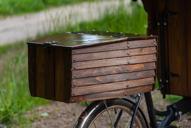 Fahrradsegelschiff aus Holz