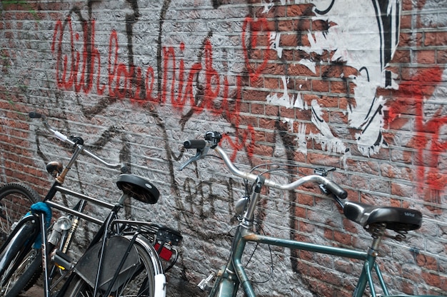Foto fahrräder in amsterdam, niederlande