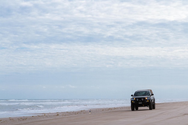 Fahrt auf dem Strand von South Padre Island.