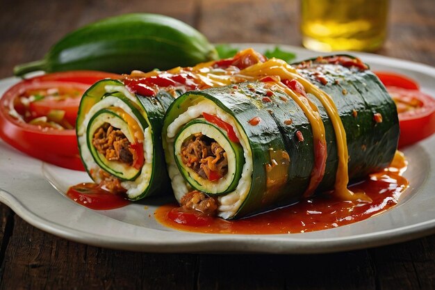 FajitaRollups de calabacín relleno