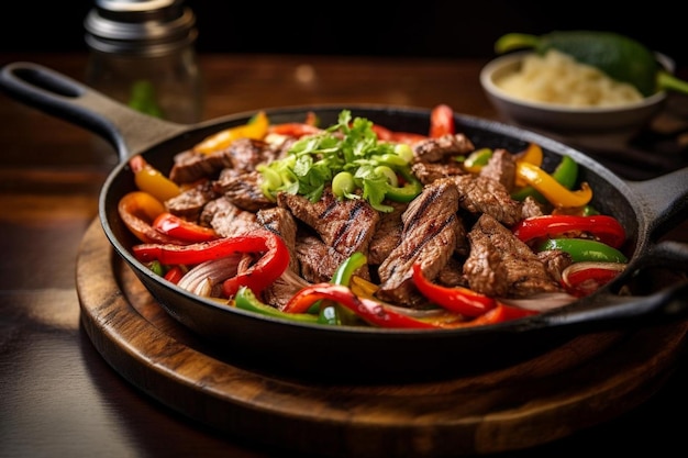 Fajitas mit scharfem Steak