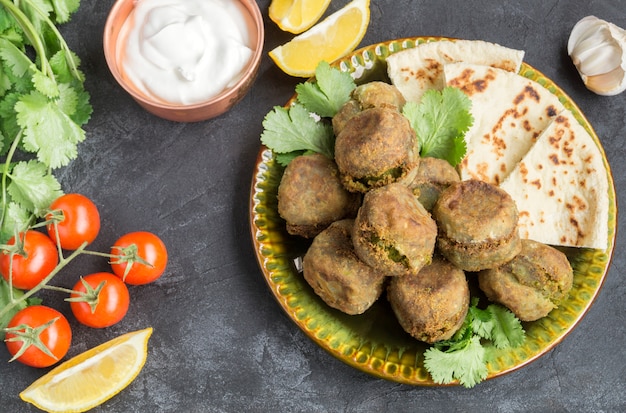 Falafel, un plato tradicional israelí de garbanzos.