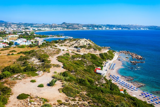 Faliraki Strand Luftbild Rhodos