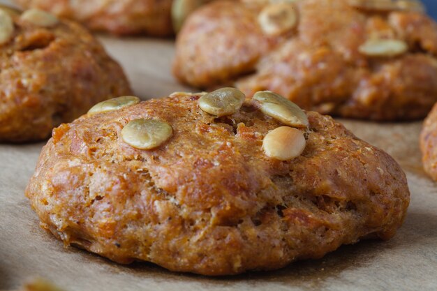 Fall snickerdoodle Kekse mit Kürbis und Zimt über Kopf Schuss