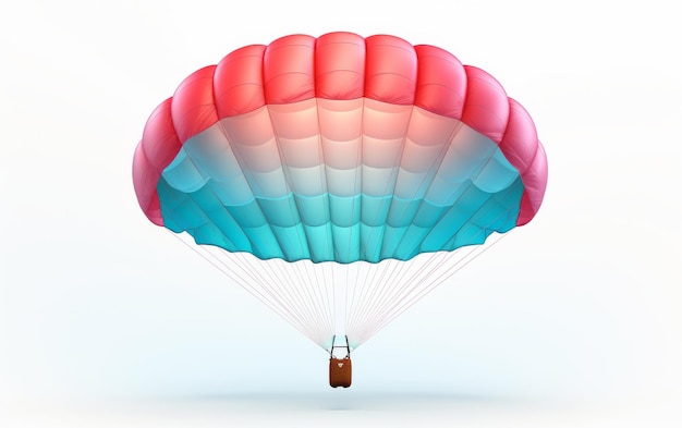 Foto fallschirm, der vom himmel fällt