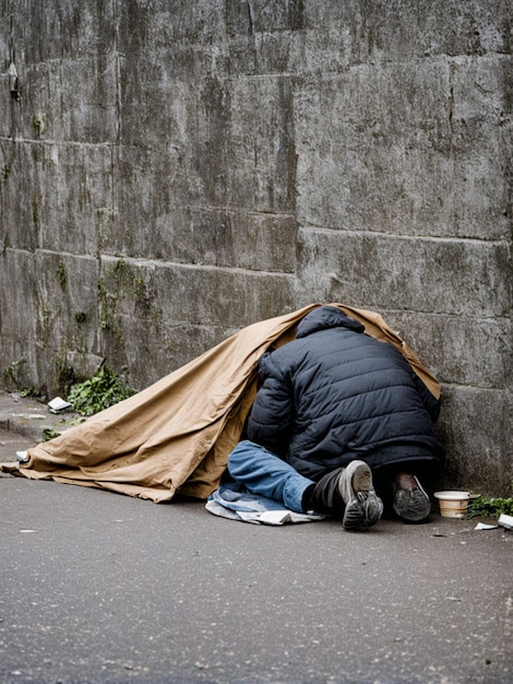 Foto la falta de vivienda y la pobreza son problemas sociales