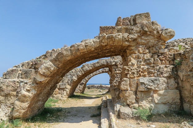 Famagusta Türkische Republik Nordzypern Ruinen der antiken Stadt Salamis