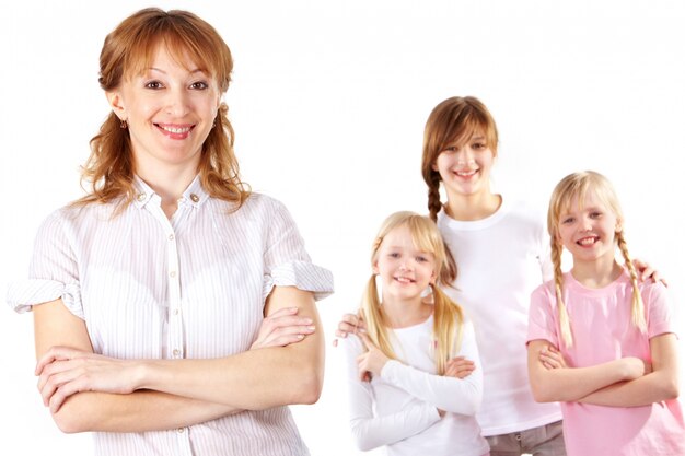 familia años cruzó la cara de los padres