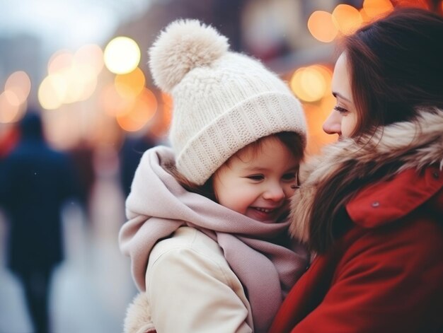 Una familia asiática disfruta celebrando juntos la Nochebuena