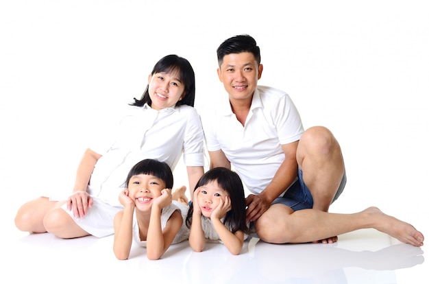 Família asiática