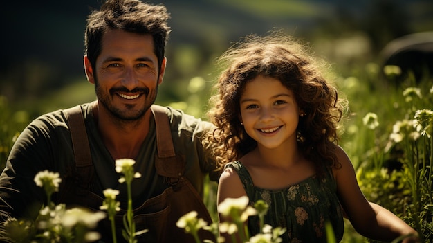 Una familia brasileña disfrutando de un día soleado en su