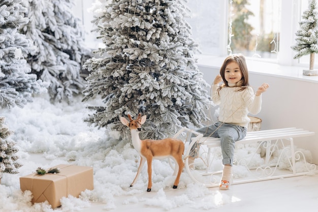 Familia celebrando la navidad