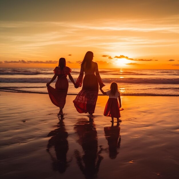 família com dois filhos