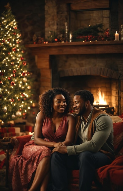 Família curtindo o clima de Natal