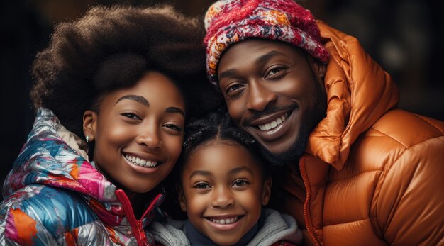 família de moda vogue feliz vestindo roupas coloridas tirando uma foto fundo de estúdio profissional