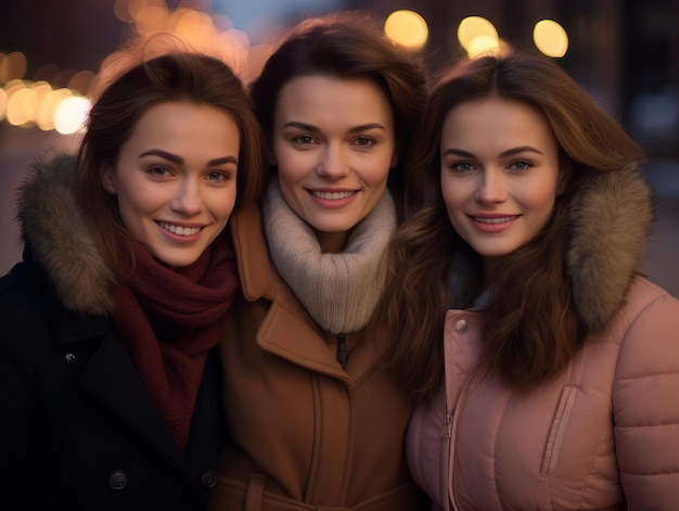 La familia disfruta celebrando la víspera de Navidad juntos