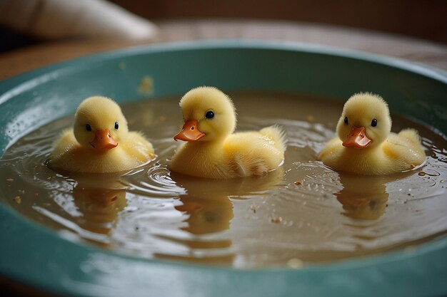 Família Duck Baking Misap Aventura de Cozinha Desordenada