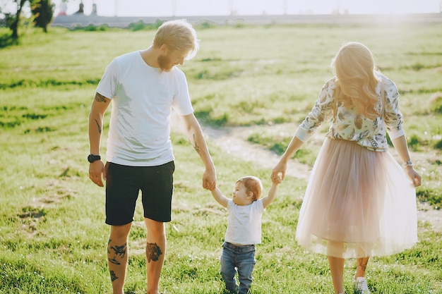 Família em um parque