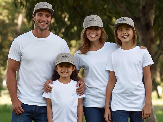 Foto familia en la escuela