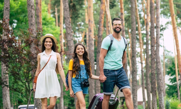 familia feliz en vacaciones