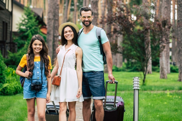 familia feliz en vacaciones