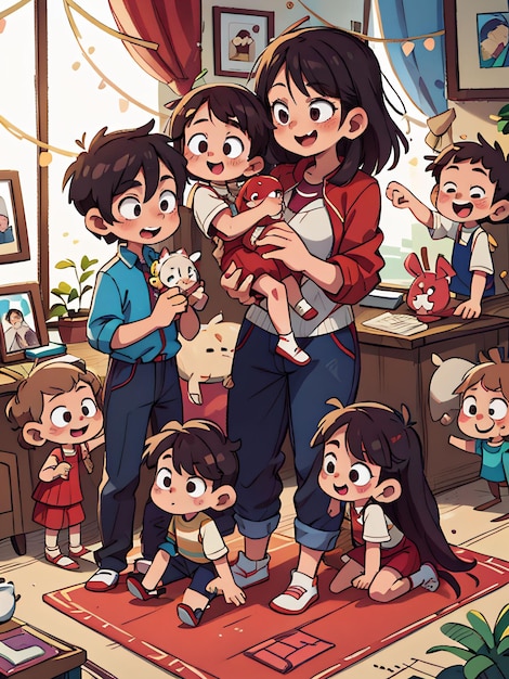 Una familia feliz