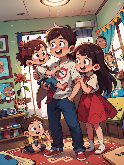 Una familia feliz
