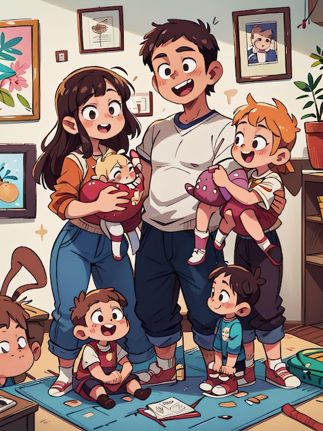 Una familia feliz