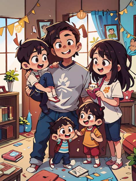 Una familia feliz