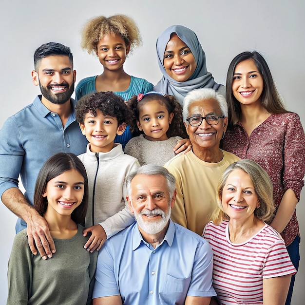 Família feliz.