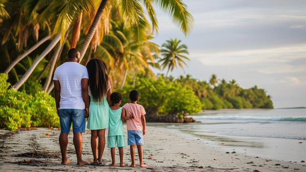 Foto la familia hundida captura la esencia de la pura felicidad