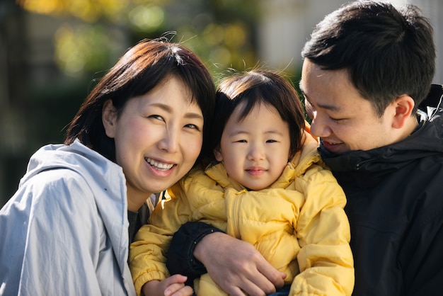 Família japonesa em Tóquio