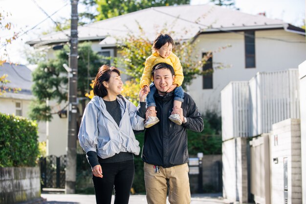 Familia japonesa en Tokio