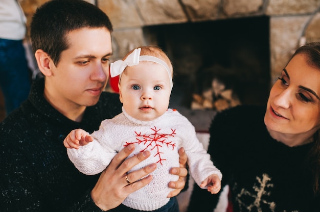 Família jovem no interior de natal