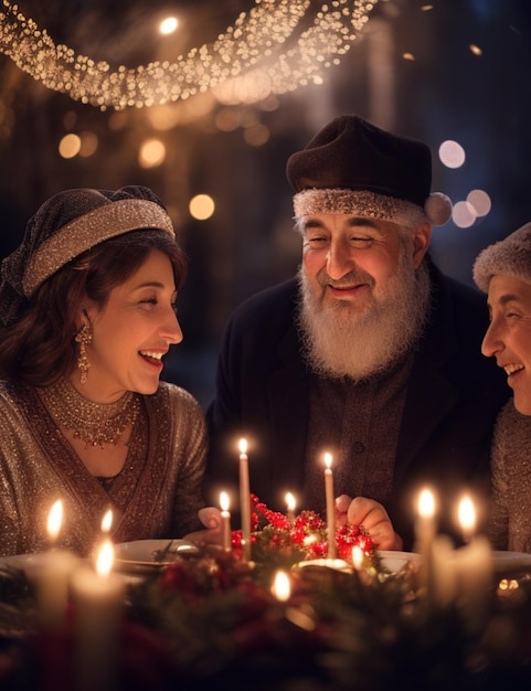 familia judía feliz