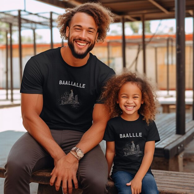 Foto família na escola