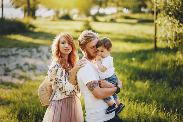 Familia en un parque