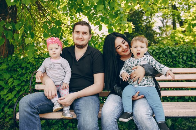 Familia en un parque